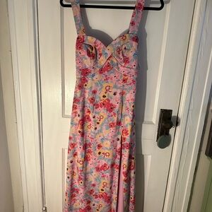 Floral Pink Maxi Dress